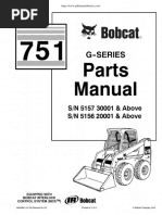 Bobcat Skid Steer 751 Parts Manual PDF