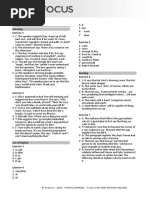 Focus2 2E End of Year Test Listening UoE Reading GroupA B ANSWERS