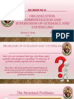 GD-MAED-GC-A-Organization, Administration and Supervision of Guidance Services