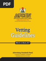 Vetting Guidelines