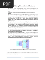 Calculation of Thermal Contact Resistance