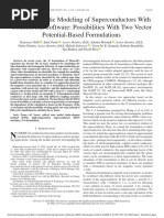 Electromagnetic Modeling of Superconductors With Commercial Software Possibilities With Two Vector Potential-Based Formulations