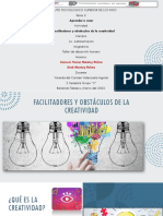 4.2 Facilitadores y Obstáculos de La Creatividad