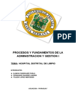 Procesos y Fundamentos de La Administracion y Gestion I