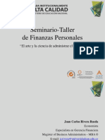 2016-2 Memorias Seminario-Taller Finanzas Personales