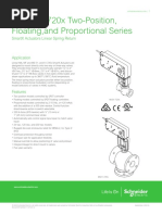 Mx51/61-720X Two-Position, Floating, and Proportional Series: Smartx Actuators Linear Spring Return