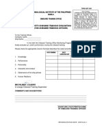 Onboard Training Officer Evaluation