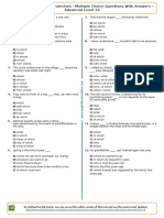 513 - Adjective Clauses Test Exercises Multiple Choice Questions With Answers Advanced Level 14