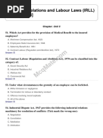 Industrial Relations and Labour Laws (IRLL) (Chapter - Unit 3) Solved MCQs (Set-3)