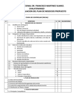 Evaluación Plan de Negocios