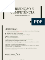 Slide Jurisdição e Competência