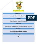 Actividad s7 Mapa Mental Sobre El Cambio Climatico