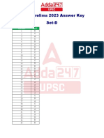 Upsc Prelims 2023 Answer Key Set D 50-1