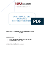 Portafolio Docente 2019-I