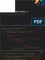 Molecular Orbital Theory I With Anno