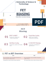 Lecture - 13-14 FET Biasing