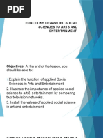 Functions2of Applied Social Sciences To Arts and