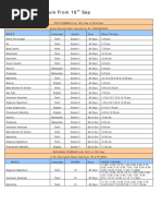 Movie Schedule From 16 Sep