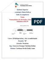 Nomenclatura de Electrodos y Procesos de Soldadura