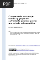 Arroyo Guillamón, R. (2018) - Comprensión y Abordaje Familiar y Grupal Del Sufrimiento Psíquico Grave Una Mirada Psicoanalítica