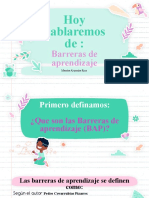 Barreras de Aprendizaje