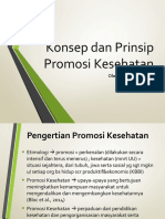 Konsep Dan Prinsip Promosi Kesehatan