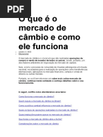 O Que É o Mercado de Câmbio e Como Ele Funciona