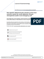 Non-Specific Abdominal Pain Remains As The Most Common Reason For Acute Abdomen: 26-Year Retrospective Audit in One Emergency Unit