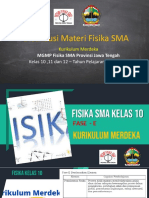 Distribusi Materi Fisika SMA - Kurmer MGMP Fisika Jateng