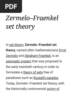 Zermelo-Fraenkel Set Theory - Wikipedia