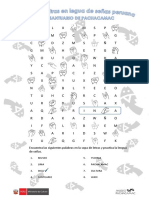 Encuentra Las Siguientes Palabras en La Sopa de Letras y Practica La Lengua de Señas