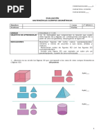 Evaluacion de Proceso Cuerpos Geométricos