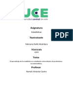 El Aprendizaje de La Estadística en Estudiantes Universitarios de Profesiones No Matemáticas