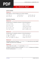 01 Exos Second Degre