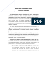 Vinculo Lógica y Razonamiento Jurídico Con El Abogado Informe