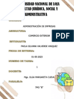 Tarea 1 Comercio Exterior