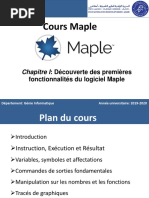 Chapitre 1 - Cours Maple