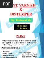 PAINT, VARNISH & Distemper