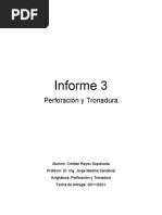 Informe 3 Perforación y Tronadura