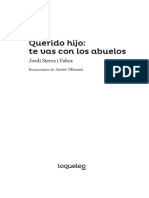 Querido Hijo: Te Vas Con Los Abuelos: Jordi Sierra I Fabra