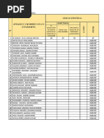 Regisytro Educacion Fisica