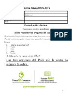 3ro PRUEBA DIAGNÓSTICA 2023 COMUNICACIÓN