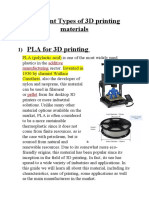 Different Types of 3D Printers and Printing Processes