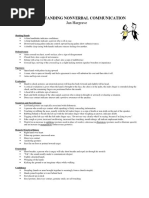 Reading Body Language Handout