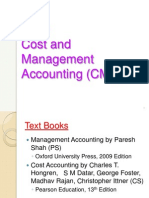 Cost and Management Accounting Overview