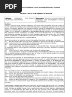 Fruehauf Electronics Philippines Corp v. Technology Electronics Assembly - Candolita