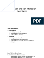 Gene Action and Non-Mendelian Inheritance