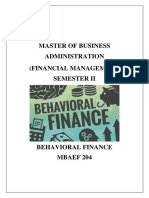 Behavioral Finance