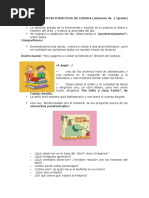 Alfabetizacion Parcial clauSECUENCIA DIDÁCTICA DE LENGUA