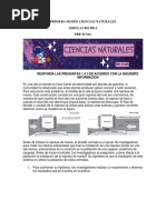 Primera Sesión Ciencias Naturales